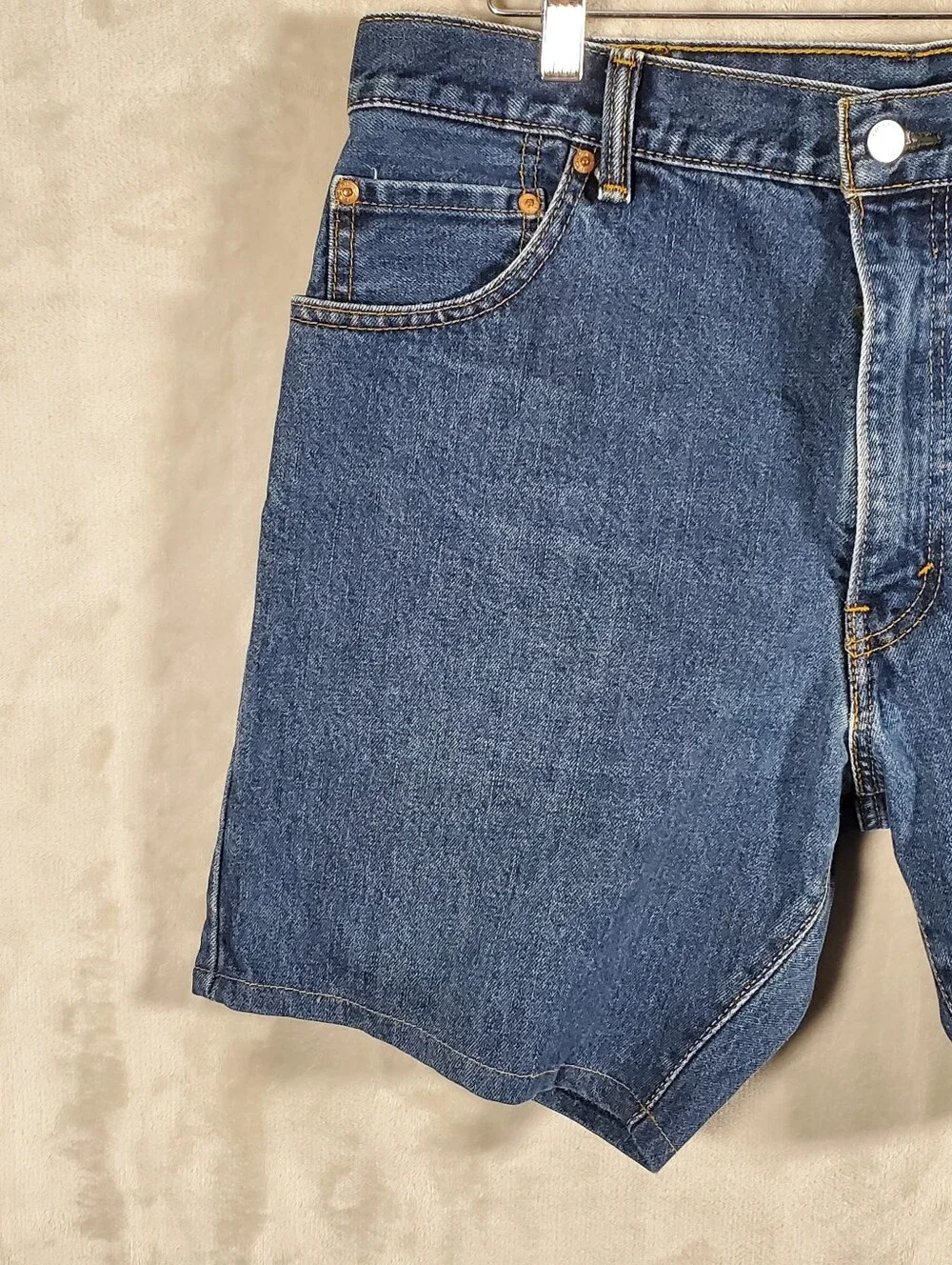 Levi's 517 Men's W36 Dark Wash Denim Jean Shorts Y2K Western Workwear Vintage